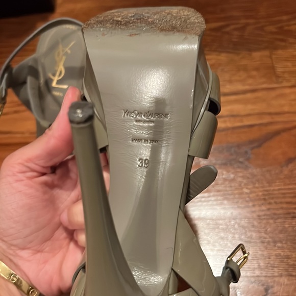 YSL  Tribute Heels Grey Heels - Picture 3 of 8